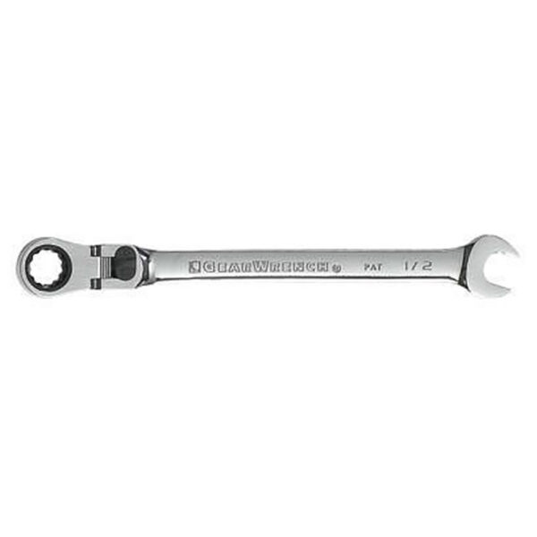GearWrench 85716 1/2'' 72-Tooth 12 Point XL Locking Flex Head Ratcheting Combination Wrench