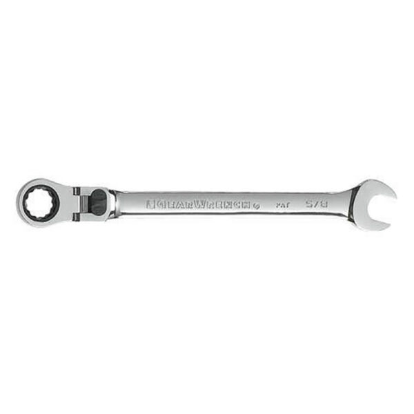 GearWrench 85720 5/8'' 72-Tooth 12 Point XL Locking Flex Head Ratcheting Combination Wrench