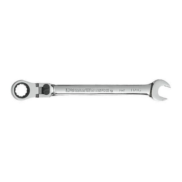 GearWrench 85722 11/16'' 72-Tooth 12 Point XL Locking Flex Head Ratcheting Combination Wrench