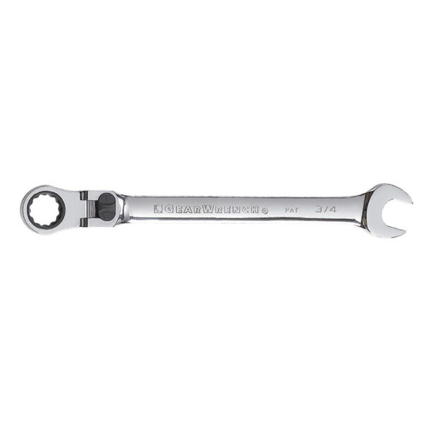 GearWrench 85724D 3/4'' 72-Tooth 12 Point XL Locking Flex Head Ratcheting Combination Wrench