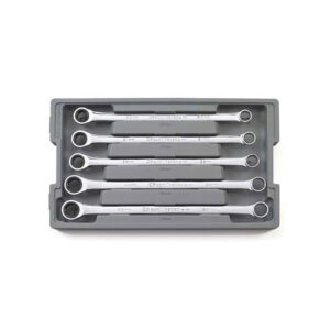 GearWrench 85987 5PC 72-Tooth 12 Point XL GearBox Double Box Ratcheting Metric Wrench Add-On Set