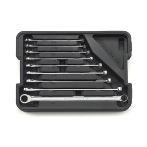GearWrench 85998 9PC 72-Tooth 12 Point XL GearBox Double Box Ratcheting SAE Wrench Set