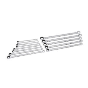 GearWrench 85999 13PC 72-Tooth 12 Point XL GearBox Double Box Ratcheting SAE Wrench Set