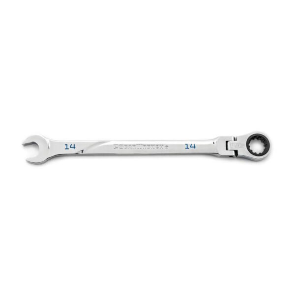 GearWrench 86214 14mm 120XP Universal Spline XL Flex Head Ratcheting Combination Wrench