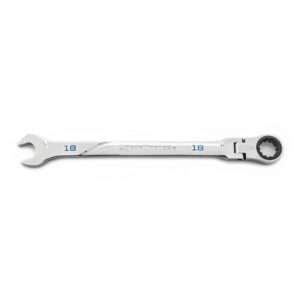 GearWrench 86218 18mm 120XP Universal Spline XL Flex Head Ratcheting Combination Wrench