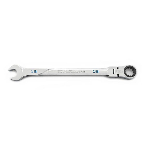 GearWrench 86218 18mm 120XP Universal Spline XL Flex Head Ratcheting Combination Wrench