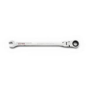 GearWrench 86235 11/32'' 120XP Universal Spline XL Flex Head Ratcheting Combination Wrench