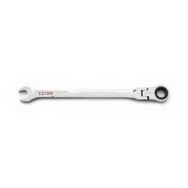 GearWrench 86235 11/32'' 120XP Universal Spline XL Flex Head Ratcheting Combination Wrench