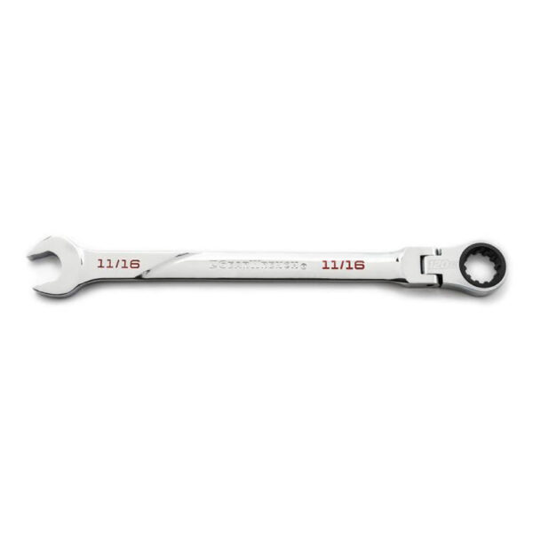 GearWrench 86241 11/16'' 120XP Universal Spline XL Flex Head Ratcheting Combination Wrench