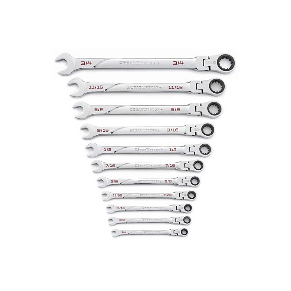 GearWrench 120XP Universal Spline XL Flex Head Ratcheting Combination Wrenches