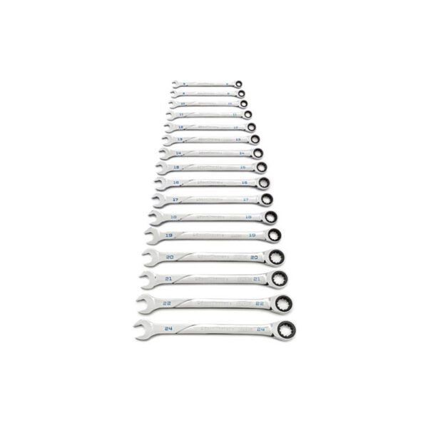 GearWrench 86427 16PC 120XP Universal Spline XL Ratcheting Combination Metric Wrench Set