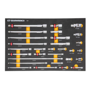 GearWrench 86523 29PC 1/4'', 3/8'', 1/2'' Master Chrome Drive Tool Accessories Modular Set
