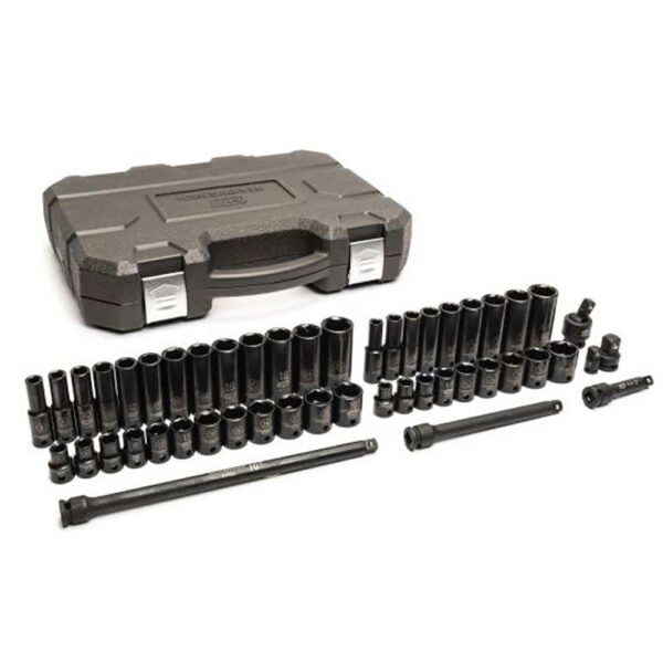 GearWrench 86533 49pc 3/8'' Drive 6 Point Standard & Deep Impact SAE/Metric Socket Set