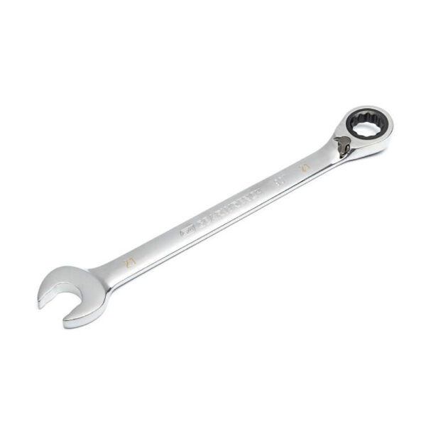 GearWrench 86621 21mm 90-Tooth 12 Point Reversible Ratcheting Combination Wrench
