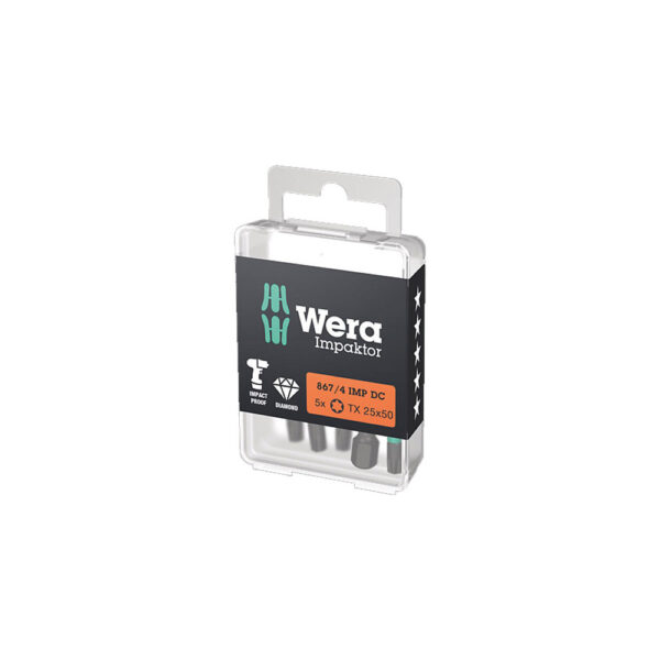 Wera 05057664001 867/4 IMP DC DIY 1/4'' Hex Impaktor Torx Power Drive Bit