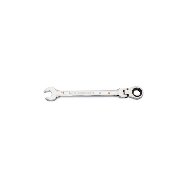 GearWrench 86717 17mm 90-Tooth 12 Point Flex Head Ratcheting Combination Wrench