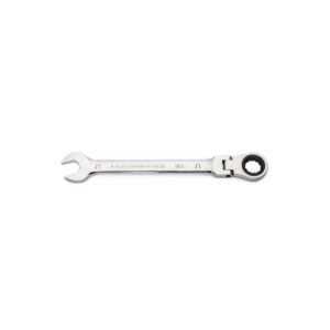 GearWrench 86721 21mm 90-Tooth 12 Point Flex Head Ratcheting Combination Wrench