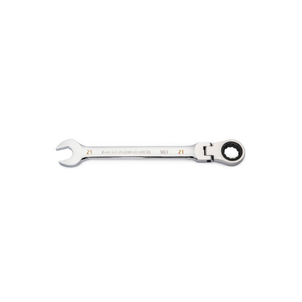 GearWrench 86721 21mm 90-Tooth 12 Point Flex Head Ratcheting Combination Wrench