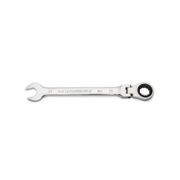 GearWrench 86724 24mm 90-Tooth 12 Point Flex Head Ratcheting Combination Wrench