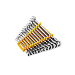 GearWrench 86727 12PC 90-Tooth 12 Point Flex Head Ratcheting Combination Metric Wrench Set