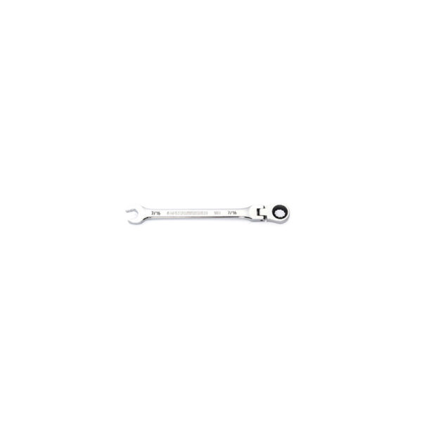 GearWrench 86744 7/16'' 90-Tooth 12 Point Flex Head Ratcheting Combination Wrench