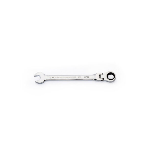 GearWrench 86748 11/16'' 90-Tooth 12 Point Flex Head Ratcheting Combination Wrench