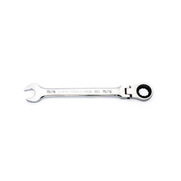 GearWrench 86752 15/16'' 90-Tooth 12 Point Flex Head Ratcheting Combination Wrench