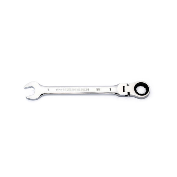 GearWrench 86753 1'' 90-Tooth 12 Point Flex Head Ratcheting Combination Wrench