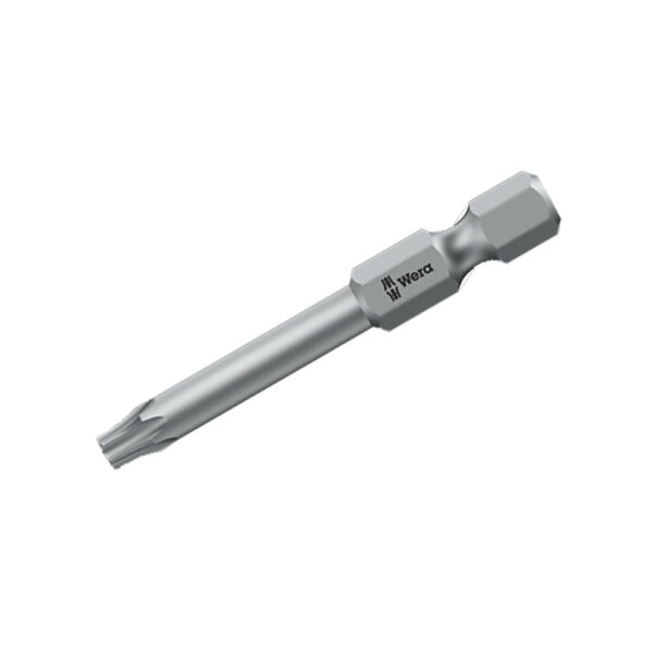 Wera 05259135001 867/4 IPR 1/4'' Hex Torx Plus Power Drive Bit with Bore Hole