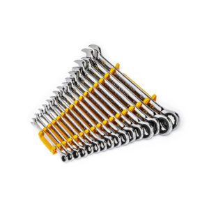 GearWrench 86928 16PC 90-Tooth 12 Point Metric Combination Ratcheting Wrench Set