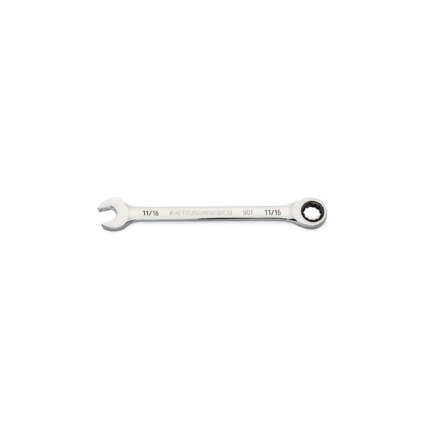 GearWrench 86948 11/16'' 90-Tooth 12 Point Ratcheting Combination Wrench