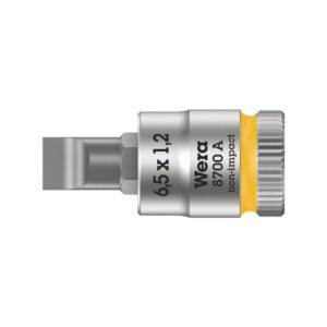 Wera 05003322001 8700 A FL Slotted 1/4'' Zyklop Bit Socket