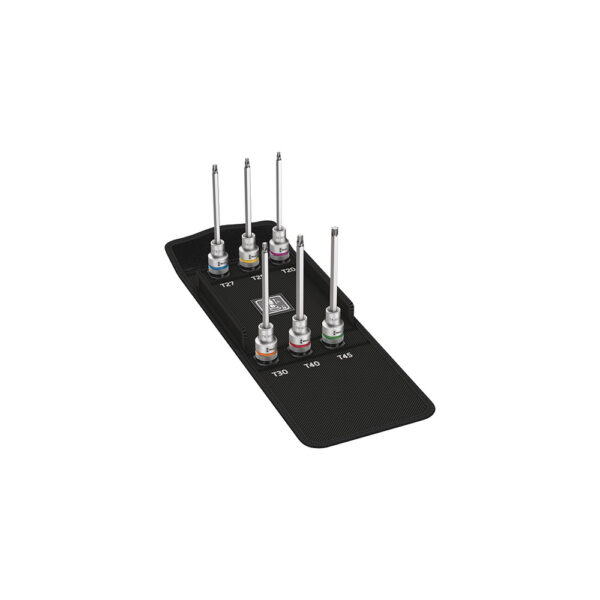 Wera 05004211001 6 Pc. 8767 C TORX HF 2 1/2'' Zyklop Bit Socket Set w/ Holding Function