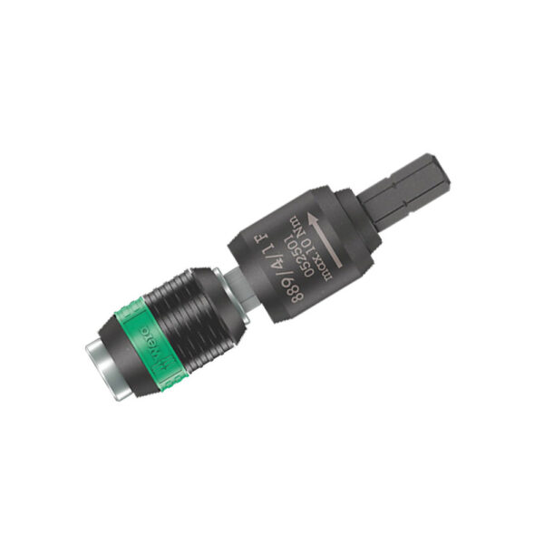 Wera 05052501001 889/4/1 F Rapidaptor Free-Running Bit Holder for Torque Screwdrivers with Pistol Handle 1/4'' Hex