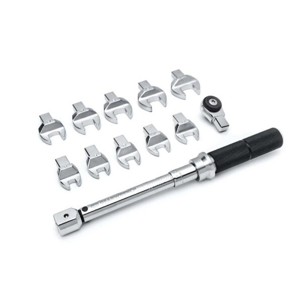 GearWrench 89451 12PC 1/4'' Drive Metric Open End Interchangeable Torque Wrench Set