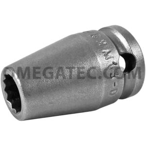Apex 8MM13-D 8mm 12-Point Standard Impact Socket, 3/8'' Square Drive