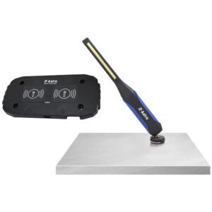 90SLC Astro Pneumatic 900 Lumen Wirelessly Recharge LED Slim Light w/ Top Flashlight & USB-C Dual Wireless Quick Charge Pad