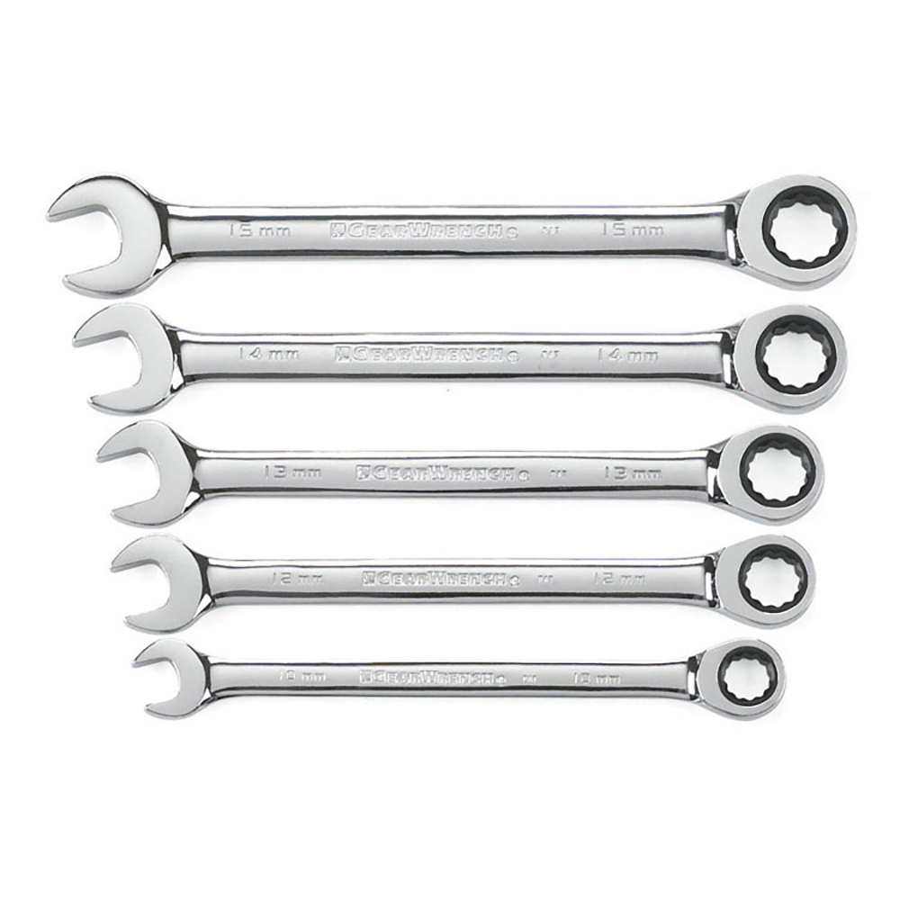 GearWrench 72-Tooth 12 Point Ratcheting Combination Wrenches