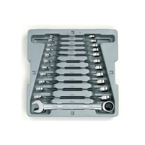 GearWrench 9412 12PC 72-Tooth 12 Point Ratcheting Combination Metric Wrench Set