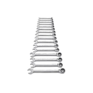 GearWrench 9416 16PC 72-Tooth 12 Point Ratcheting Combination Metric Wrench Set