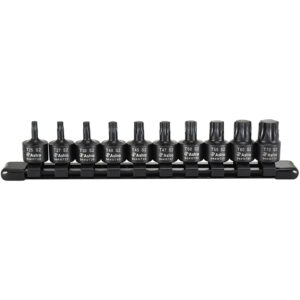94410T Astro Pneumatic 3/8'' Drive Nano Impact Torx Bit 10PC Sockets