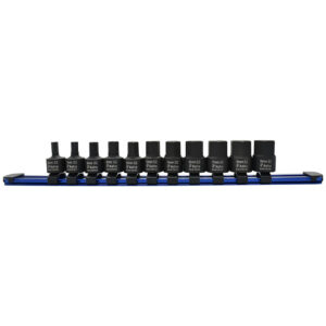94411M Astro Pneumatic 11PC 3/8'' Drive Nano Impact Metric Hex Bit Sockets