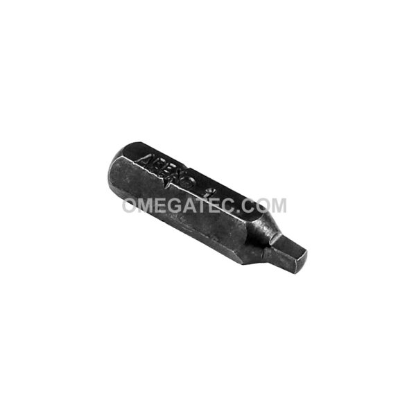 Apex 950-1X #1 Square Recess Insert Bits, 1/4'' Hex Drive