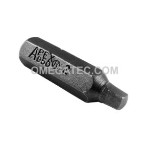 Apex 950-2X #2 Square Recess Insert Bits, 1/4'' Hex Drive