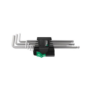 Wera 05022101001 7 Pc. 950/7 Hex-Plus Magnet 1 Chrome-Plated Magnetic Metric L-Key Set