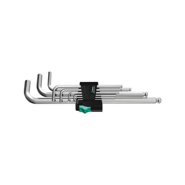 Wera 05022087001 9 Pc. 950/9 Hex-Plus 1 Chrome-Plated Metric L-Key Set