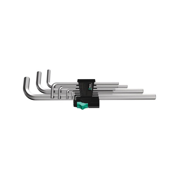 Wera 05021909001 9 Pc. 950/9 Hex-Plus 2 Chrome-Plated Metric L-Key Set