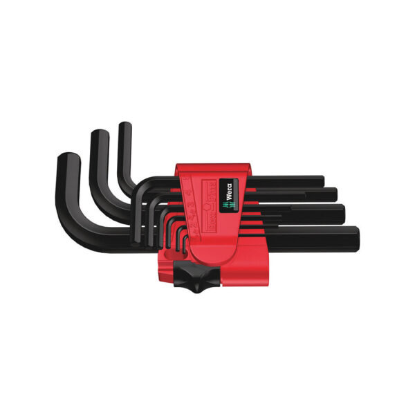 Wera 05021737001 9 Pc. 950/9 Hex-Plus 7 BlackLaser Metric L-Key Set