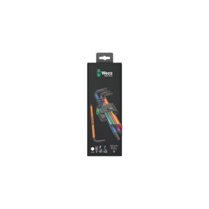 Wera 05073593001 9 Pc. 950/9 Hex-Plus Multicolor 1 SB BlackLaser Metric L-Key Set