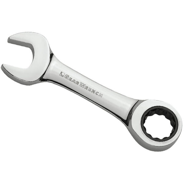 GearWrench 9510DD 10mm 72-Tooth 12 Point Stubby Ratcheting Combination Wrench